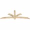 Ekena Millwork Davenport Rough Sawn Timber Gable Bracket, Douglas Fir, 72"W x 30"H x 2"D x 4"F, 10/12 Pitch GBW072X30X0204DAV00RDF - alternate 5